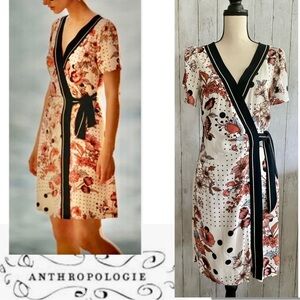 Anthropologie Aubrey Floral Wrap Dress